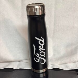 Ford Black and Silver Insulated Bottle